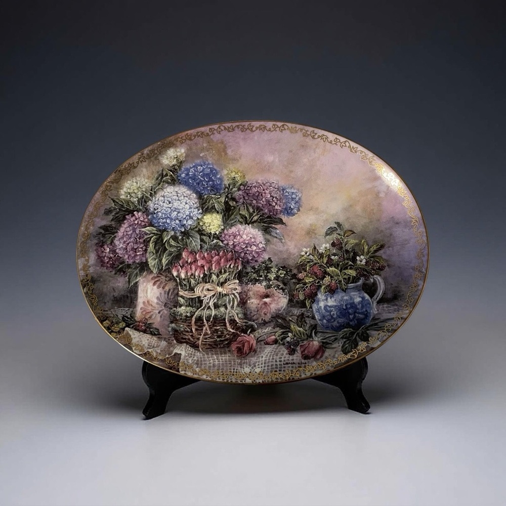 Garden Grace Oval Decorative Plate by Lena Liu Bradford Exchange